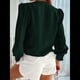 thumbnail image 5 of Blusas Informales de Negocios para Mujer, Camisas de Verano de Larga con Botones y Cuello en V, Blusas de . Verde L, 5 of 8