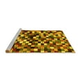 thumbnail image 2 of Ahgly Company Machine Washable Indoor Rectangle Abstract Yellow Contemporary Area Rugs, 2' x 4', 2 of 4