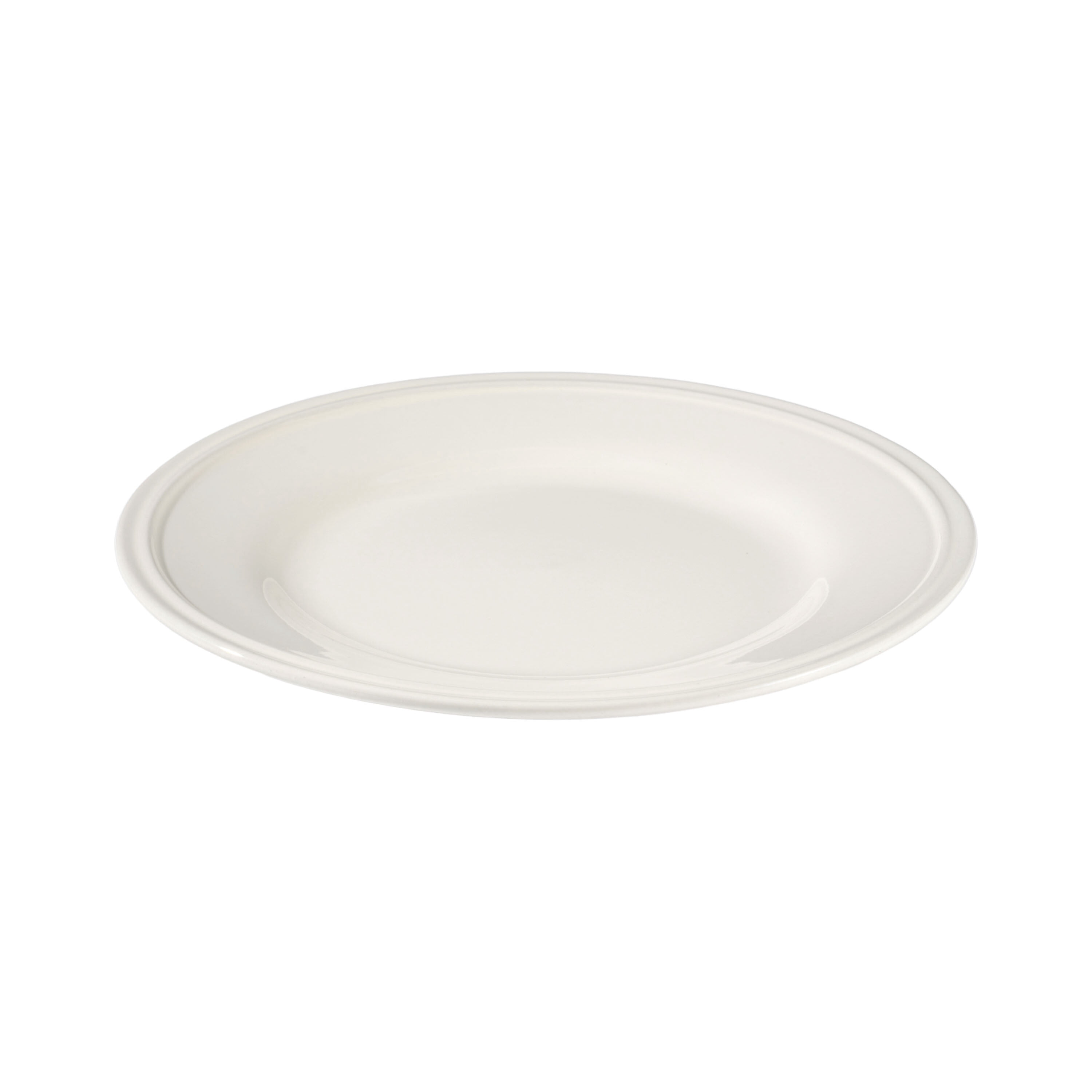 Mainstays 8in Darby White Stoneware Salad Plate