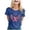 Dark Blue, variant on Trendfront Womens Pink Ribbon Angel Wings Graphic T Shirts Crewneck Short Sleeve Awareness Tee Tops Relaxed Everyday Style