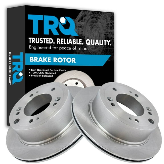 TRQ Rear Brake Rotors Set Vented Fits Select 2003-2006 Kia Sorento