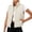 Beige, variant on Polka Dot Cropped Puffer Vest Women Winter Lightweight Warm Quilted Padded Gilet with Pockets