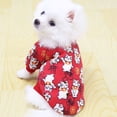 thumbnail image 4 of Walbest Pet Sweater Cartoon Red Cotton Happy New Year Character Winter Coat Warm Jacket for Small to Large Dogs and Cats, 4 of 6