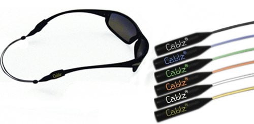 Cablz Zipz Adjustable Sunglasses Holder, Assorted Colors