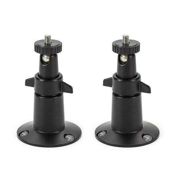 2 Pcs Security Camera Wall Mount Adjustable Indoor Outdoor Mount for Arlo Arlo Pro Arlo Pro 2 CCTV Camera and Other Camera (Black)