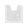 thumbnail image 3 of Better Trends 20" x 20" U-Shape Toilet Rug, 100% Cotton Soft Reversible Tufted Bathroom Rug, Contour Mat, Water Absorbent, Machine Washable, Toilet Base Rug (White) Edge Collection, 3 of 6
