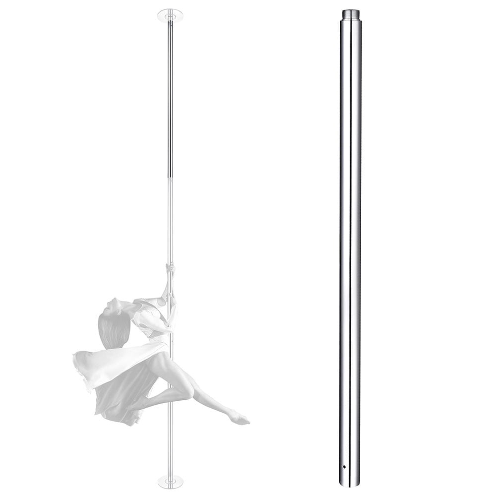 10" Chrome Dancing Pole Extension - 262mm, Fits 45mm (1.75") Poles, Adds Height For Home/Studio