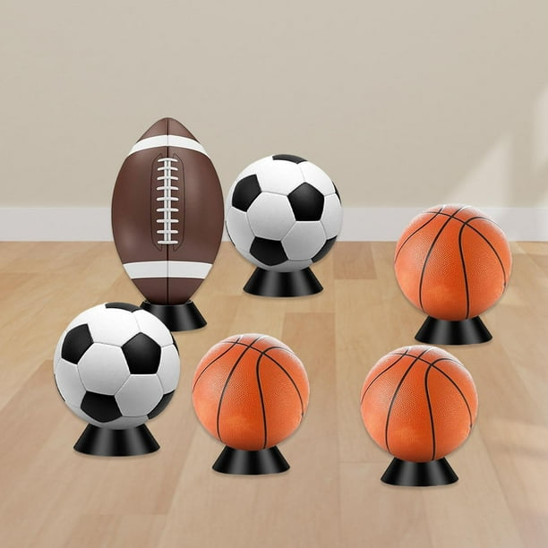 6x soporte de exhibición de bolas, soporte de bolas coleccionables, escaparate, estante de exhibición para fútbol, pelota de Rugby, balones de fútbol,