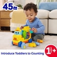 thumbnail image 2 of MEGA BLOKS First Builders Build & Count Bus Block Toy (45 Pieces) for Toddler, 2 of 6