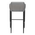 thumbnail image 4 of Andover Barstool Slate Gray Barstool, Modern Style, Cozy polyester linen fabric, Plywood, Indoor Bar, 4 of 5