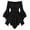 Black, variant on Girls Dress Off Shoulder Sleeve Smocked Waist Handkerchief Dress For Halloween Cosplay Party(White,9-10 Years)