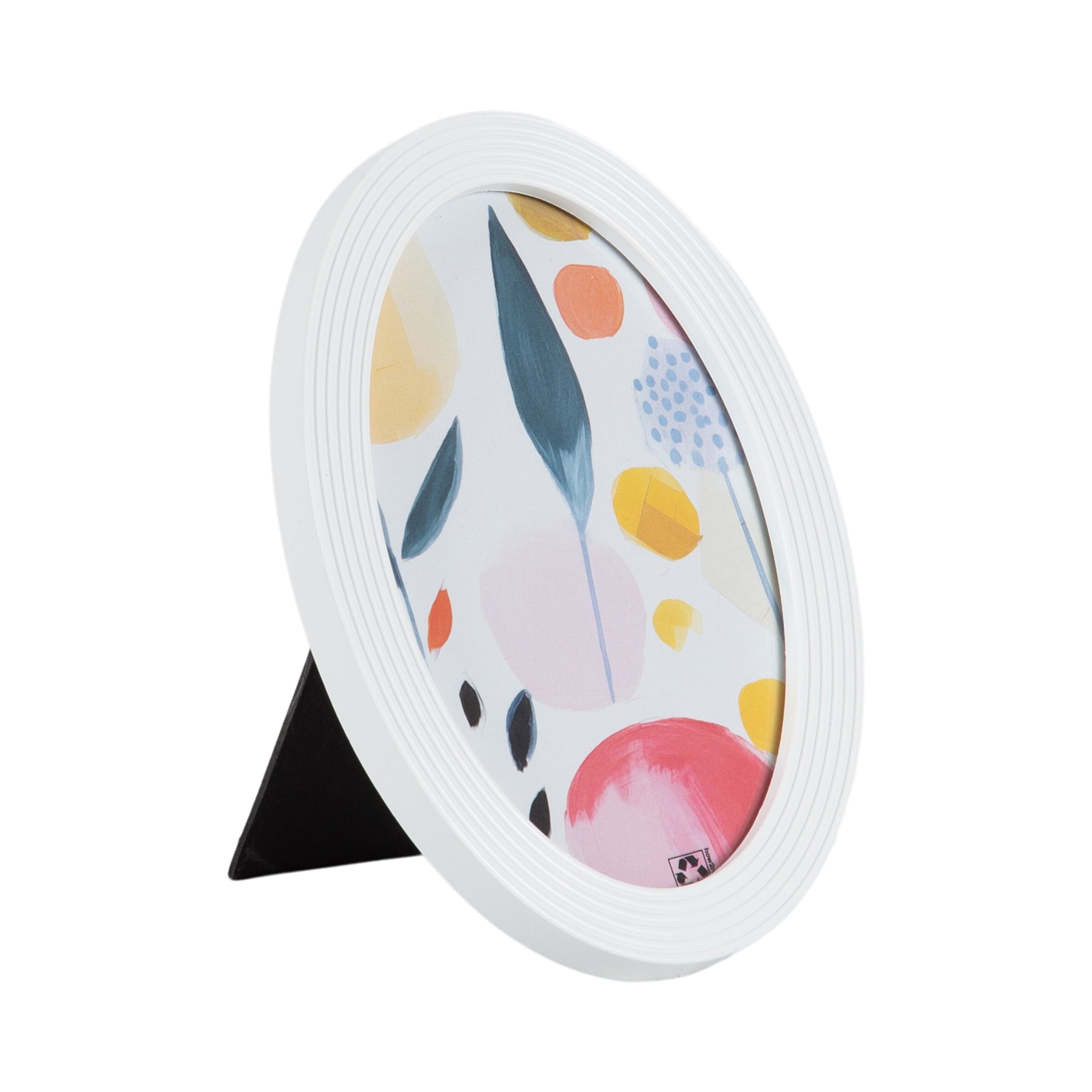 (3 pack) DesignOvation 4x6 Oval White Decorative Tabletop Picture Frame