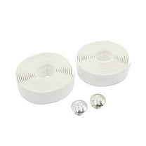 Unique Bargains 2 Pcs Foam Anti Slip Handlebar Tape Bar Grip Wrap for Road Bike Bicycle Cycling White