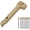 Khaki, variant on Multifunctional Camping Hammer, Heavy Duty Tent Mallet with Enlarged Textured Striking Head, Anti-Loss Storage Compartment & Bottle Opener, Includes 8 Steel Stakes