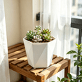 thumbnail image 6 of Large Plastic Flower Pot with Drainage Holes - 16.5x16x14.5cm Thickened Planter for Indoor/Outdoor Use - Balcony, Garden, Windowsill Decor - Set of 1, 6 of 10