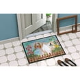 thumbnail image 2 of Afghan Hound Spring Door Mat, 2 of 4