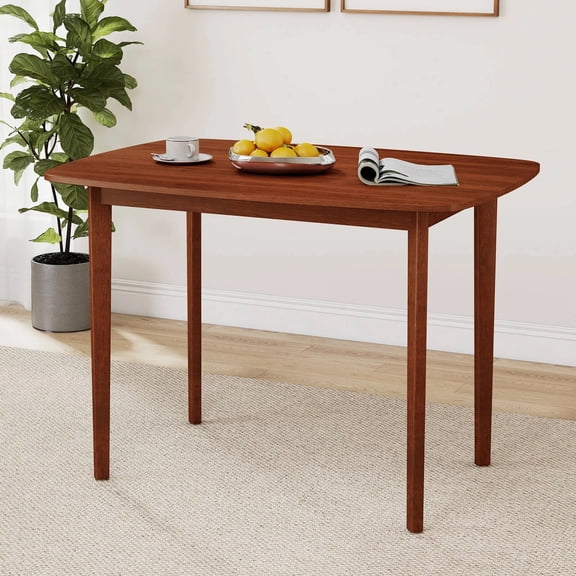 DRAZUNO 43" Rectangular Wooden Dining Table for 2-4 People w/Rubber Wood Legs