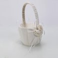 thumbnail image 3 of Ktaxon Wedding Satin Flower Girl Panier Blanc, 3 of 4