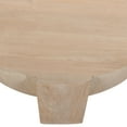 thumbnail image 4 of Joana Coffee Table- 35 Inch Round Drum Shape with 3 Legs- Sandblasted Mango Wood, 4 of 5