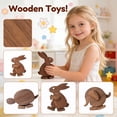thumbnail image 2 of Handmade Walking Wooden Animals Figurines, Gravity Balance Sculpture, Educational Kinetic Desk Ornament for Home, Office and Kids Space, 4.72 Inch, 1 Pack, 2 of 5