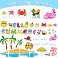 thumbnail image 2 of Hello Summer Bulletin Board Decoration Big Island Beach Style Cutouts for Classroom Summer Theme Bulletin Board for Home Office Blackboard Wall Decor, 2 of 5
