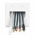 thumbnail image 3 of Low Voltage Wall Plate, Recessed, 3 Gang, White, 3 of 4