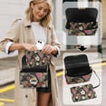 thumbnail image 4 of Pzuqiu Flower Leopard Print Crossbody Leather Bags for Women Minimalist Lightness Leather Quilted Shoulder Bag with Chain Strapx Fashion Casual Lightness Gifts for Women, 4 of 7