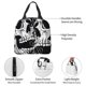 thumbnail image 4 of Easygdp Psychedelic Skull Illusion Art Bolsa Térmica Premium - Tela Oxford Impermeable, Gran Capacidad, Bolsillo Frontal, Unisex para Trabajo, Escuela, Actividades al Aire Libre y Picnics, 4 of 8