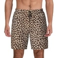 thumbnail image 3 of Uemuo Leopard Print-2 Pattern Mens Swim Trunks Quick Dry Board Shorts with Mesh Lining, Stretch Beach Shorts Quick Dry No-Chafing Board Shorts-Medium, 3 of 9