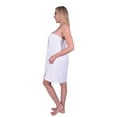 thumbnail image 6 of Womens Wrap, Terry Cotton Cover Up, WHITE, Small Medium, 6 of 6