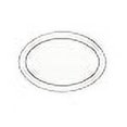 thumbnail image 3 of Lorren Home Trends Arianna Collection Bone China Serving Platter, 14", Silver, 3 of 3