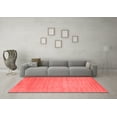 thumbnail image 3 of Ahgly Company Indoor Round Abstract Red Contemporary Area Rugs, 4' Round, 3 of 4