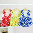 thumbnail image 3 of Eye-catching Pet Harness Dress - Sleeveless with Flower Printing - Pet Dog Traction Rope Dress, 3 of 8
