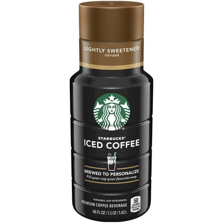 Starbucks Iced Coffee Lightly Sweetened Premium Coffee Beverage 48 Fluid Ounce Plastic Bottle