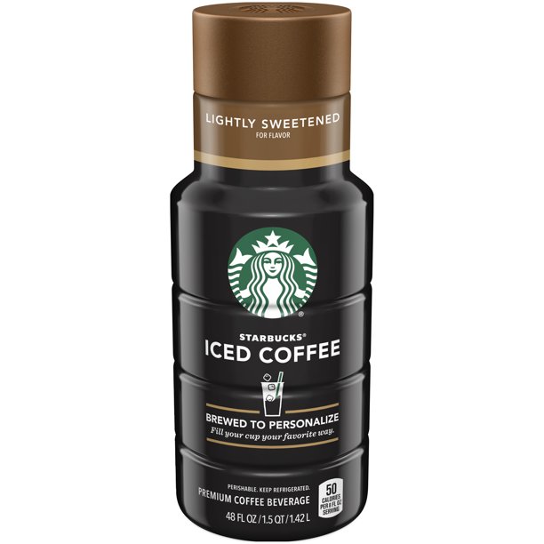 Starbucks Lightly Sweetened for Flavor Iced Coffee, 48 Fl. Oz