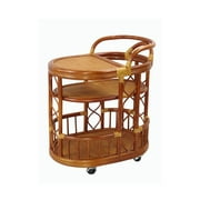 SK New Interiors Trolly Moving Serving Cart Bar Table ECO Natural Rattan Wicker Handmade, Colonial