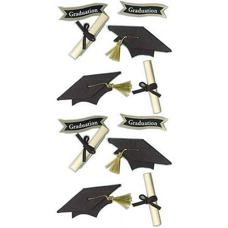 Jolee's Seasonal Stickers, Graduation Cap and Diploma