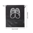 thumbnail image 4 of Unique Bargains 10 Pcs Slippers Pattern Dustproof Shoe Dust Bag Shoes Storage Bag Portable Drawstring Storage Bag Black, 4 of 5