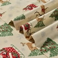 thumbnail image 4 of Elegant Comfort Soft Bed Sheets Holiday Pattern 1500 Series Hotel Quality Microfiber-Softness Wrinkle and Fade Resistant (4-Piece) Bedding Set, Twin, Santa Moose, 4 of 5