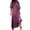 Purple, variant on Sunday Dress for Women Young Woman Dresses Women Fashion Boho Print Half Sleeve Dress V Neck Strap Loose Splice Long Dress Holiday Dress Long Summer Dresses Summer Dress Full Figure