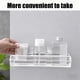 thumbnail image 4 of Estante de pared para baño sin taladro | Estante rectangular de metal | Organizador multiusos para artículos de tocador, ducha y cocina | Diseño compacto | Ganchos adhesivos incluidos, 4 of 5