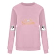 thumbnail image 4 of FDGIU Women's Halloween Sweatshirt 2025 - Spooky Ghost and Pumpkin Graphic Long Sleeve, Cute Fall Pullover Top, Funny Crewneck Cozy Seasonal Fashion, 4 of 4
