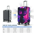 thumbnail image 3 of Salouo Neon Toy Cat Reflections Pattern Travel Dust-proof Suitcase Cover, Softside Suitcase Protector Luggage Cover Protector for 18-32inch ,Not Included Suitcase, 3 of 8
