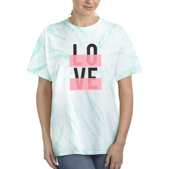 Love Slogan. Tie Dye Cyclone Women -Image by Shutterstock, Female Medium