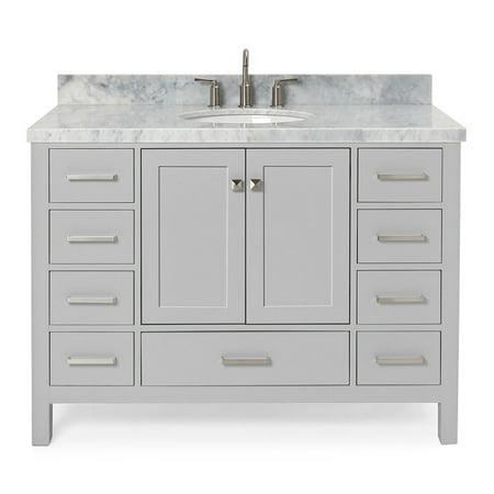 Ariel A049s-Vo Cambridge 48" Free Standing Single Basin Vanity Set - Grey