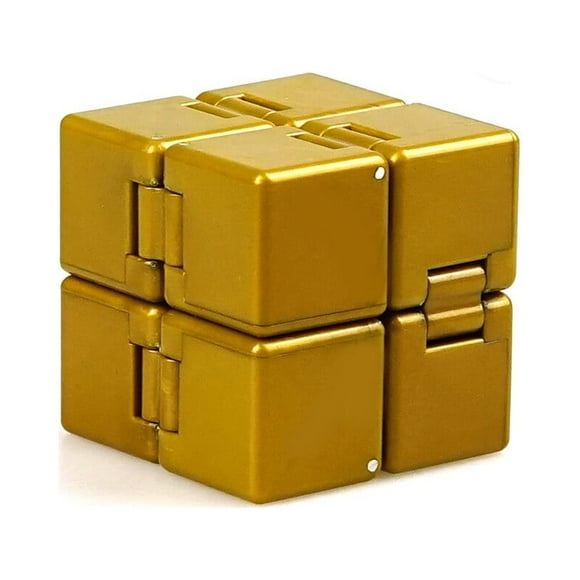 Magic Square Smooth Surface Flexible Rotation Fingertips Mobility Professional Puzzle Stress Reliever Toys for Kids Games Gold