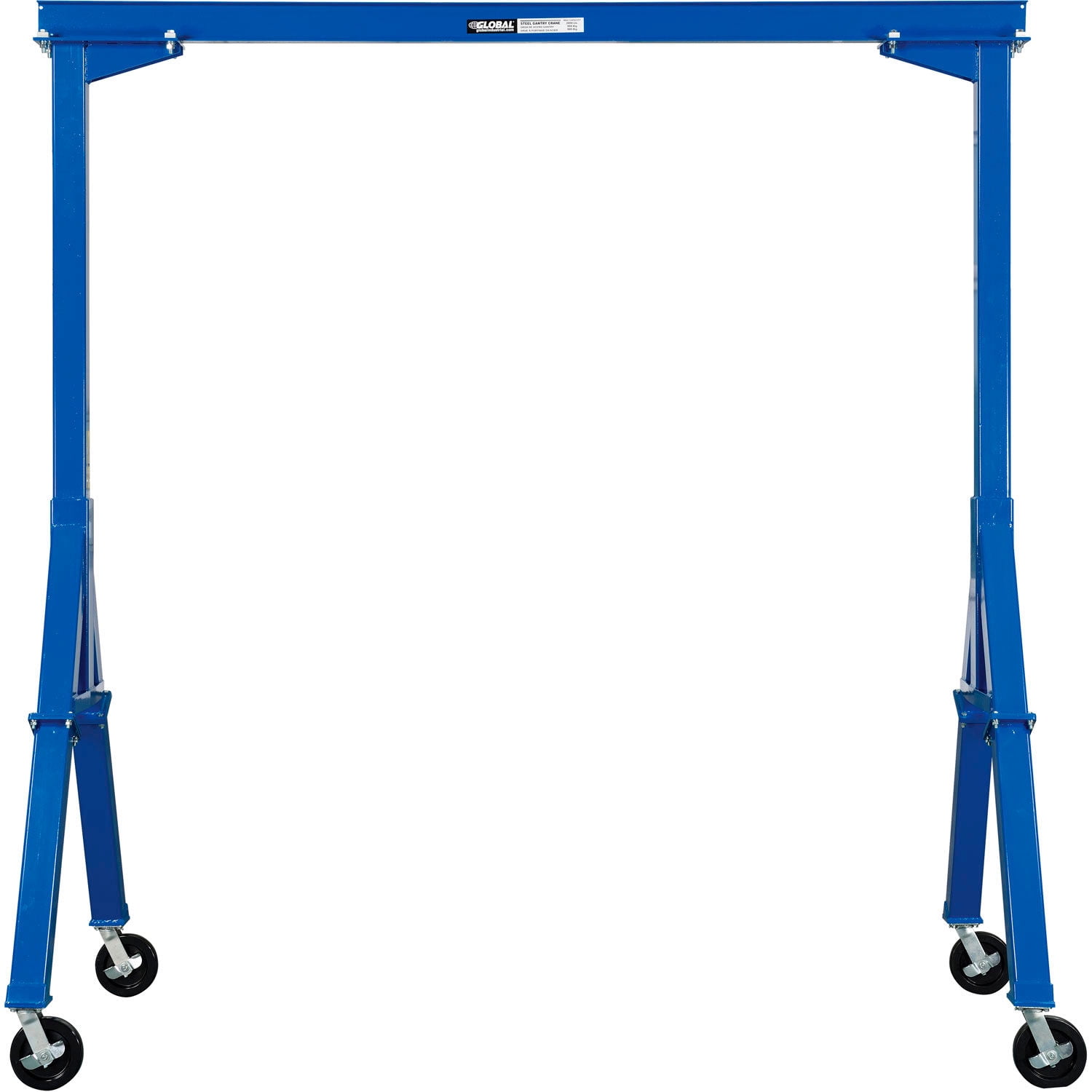 Global Industrial 298603 2000 lbs Fixed Height Steel Gantry Crane - 10 x 10 ft.