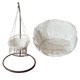 thumbnail image 3 of Cojín para asiento de columpio, hamaca mecedora para jardín, almohadillas para cuna, colgante de lágrima de mimbre Blanco 60x60x45cm Zulema cojín del asiento, 3 of 8