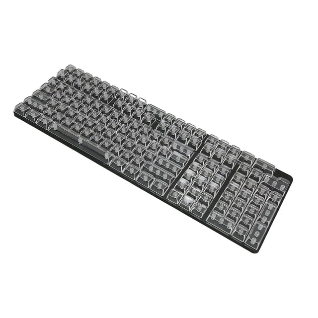 Juego de teclas 132 teclas de alta transparencia PC CBSA altura mate ergonómico DIY teclas de repuesto para teclado mecánico blanco