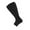 Black, variant on Kilaqueen Plus Size Open Toes Compression Socks for Men & Women, Wide Calf Toeless Stockings Support Stocking for Circulation, Leg Skin Protector Sleeves